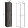 Пенал подвесной Rovere Tabacco R BELBAGNO KRAFT KRAFT-1600-2A-SC-RT-R