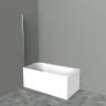 Шторка для ванны 85 см BELBAGNO UNO-V-1-85/150-P-Cr