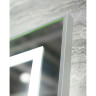Зеркало BELBAGNO SPC-KRAFT-500-800-LED-TCH-WARM в алюминиевой раме со встроенным светильником, сенсорным выключателем и подогревом, 500x32x800